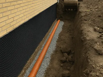 Dränering utförd av ES Sten och Anläggning i Göteborg