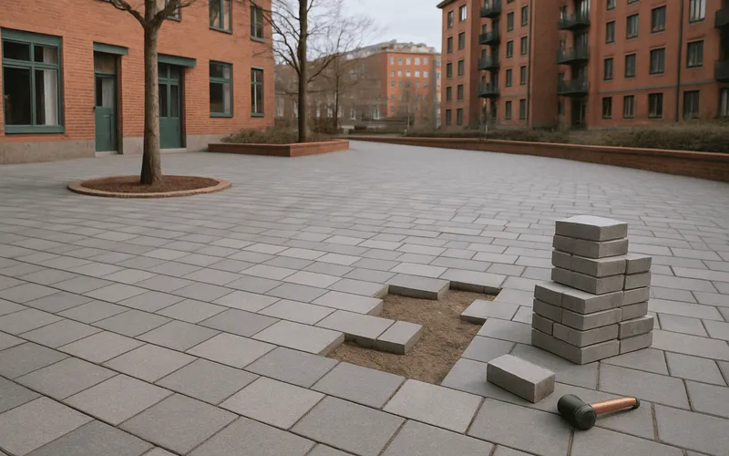 Plattläggning i Göteborg